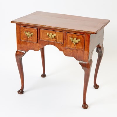 Lot 105 - George II Inlaid Walnut Dressing Table