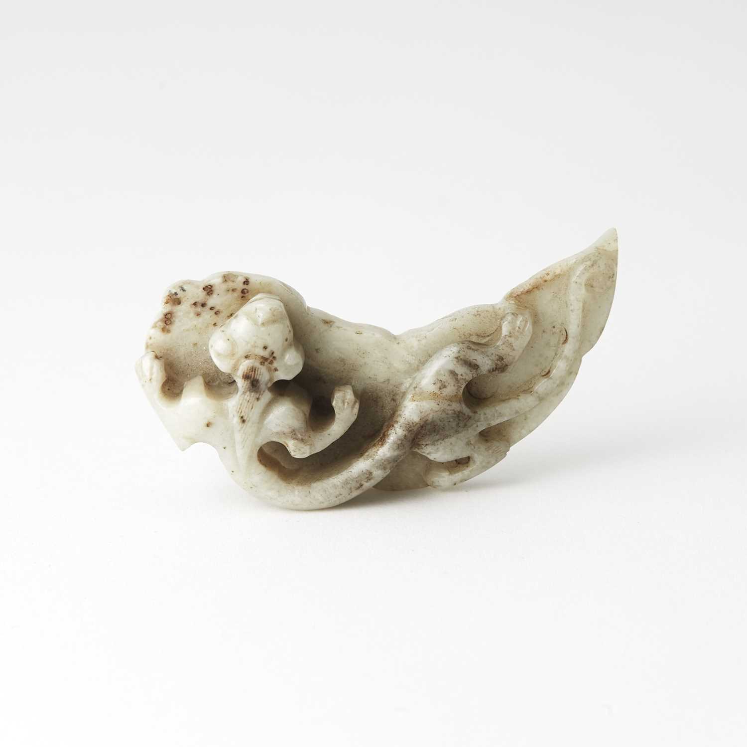 Lot 35 - A Chinese Nephrite Jade Carving of a Chilong