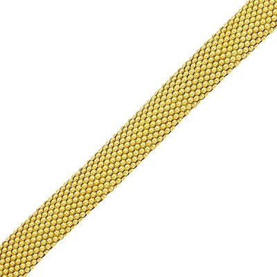 Lot 1328 - Gold Mesh Bracelet