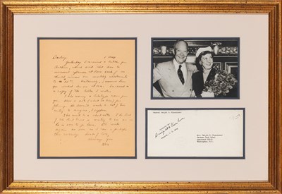 Lot 534 - A war-date letter from General Eisenhower to Mamie