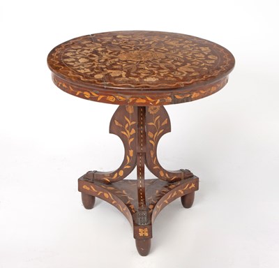 Lot 223 - Dutch Mahogany Marquetry Center Table