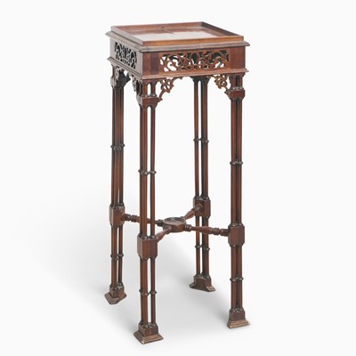 Lot 185 - Chippendale Style Mahogany Kettle Stand