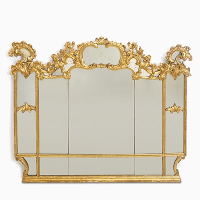 Lot 250 - Louis XV Style Giltwood Over-Mantel Mirror