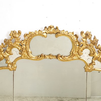Lot 250 - Louis XV Style Giltwood Over-Mantel Mirror