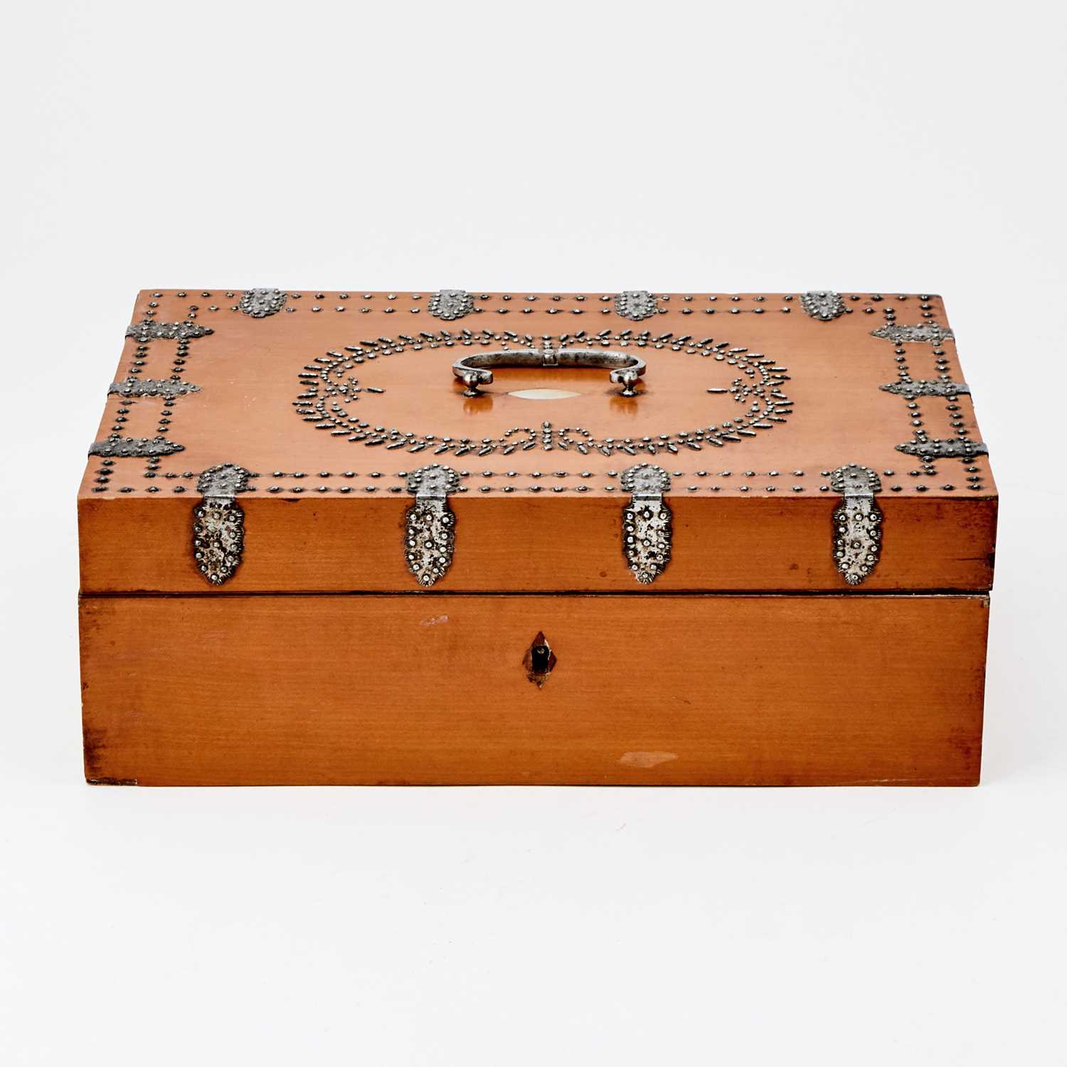 Lot 528 - Russian Cut Steel and Birch Covered Box