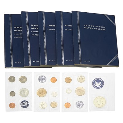 Lot 2154 - Group of United States Silver, Clad and Metal Coin Blue Books