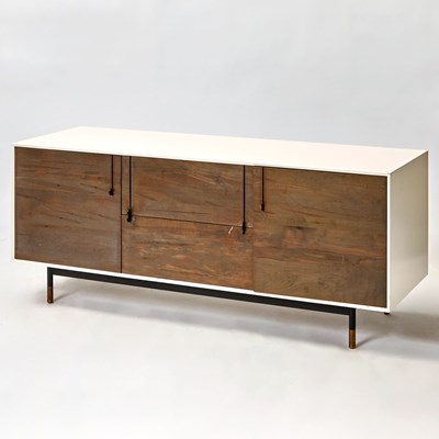 Lot 752 - Lacquer and Wood Lake Credenza by Tyler Hays for BDDW