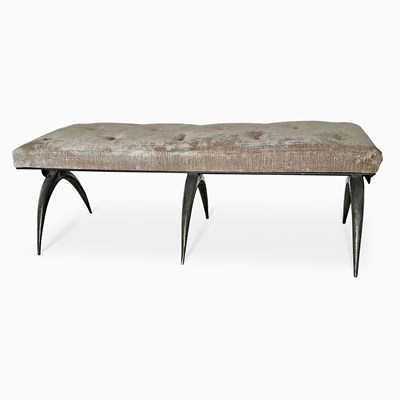 Lot 758 - Marie Guerin Bronze Upholstered Bench