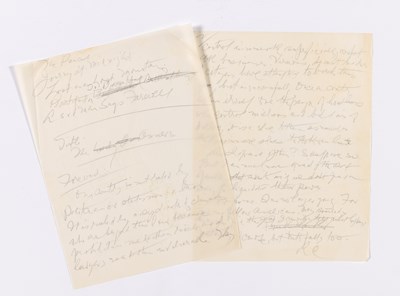 Lot Chandler's manuscript foreword to "The Pencil," the final Marlowe story