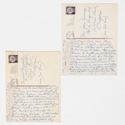 Lot 726 - Two postcards from Chandler in Palm Springs