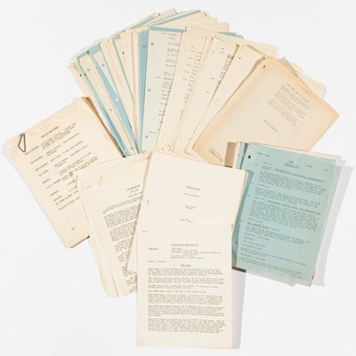 Lot 734 - A Raymond Chandler screenplay and other scripts owned by him