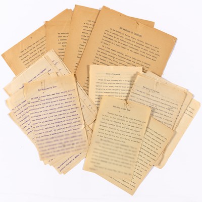 Lot 738 - An extensive archive of Raymond Chandler's unpublished drafts of fantasy stories