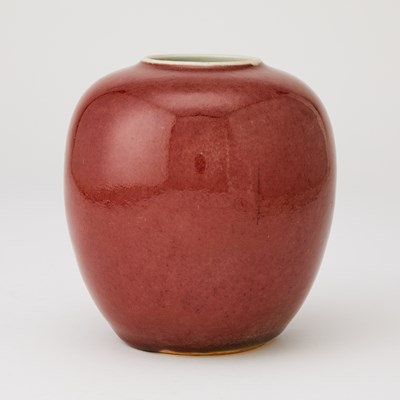 Lot 582 - A Chinese Copper Red Glazed Porcelain Vase