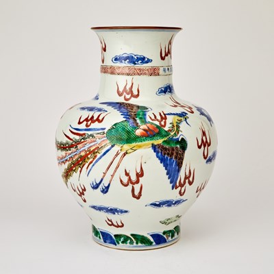 Lot 235 - A Chinese Wucai Porcelain Jar