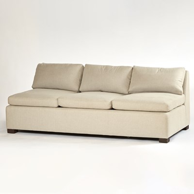 Lot 329 - Upholstered Armless Sofa
