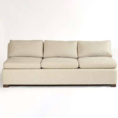 Lot 329 - Upholstered Armless Sofa