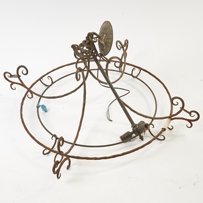 Lot 111 - Ulla Darni Reverse Painted Glass Chandelier