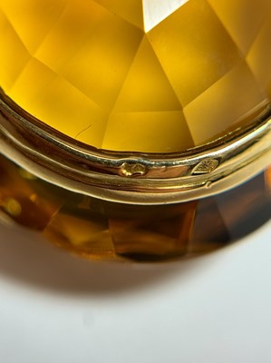 Lot 55 - Gold and Citrine Necklace with Georges Fouquet Gold and Citrine Pendant, France