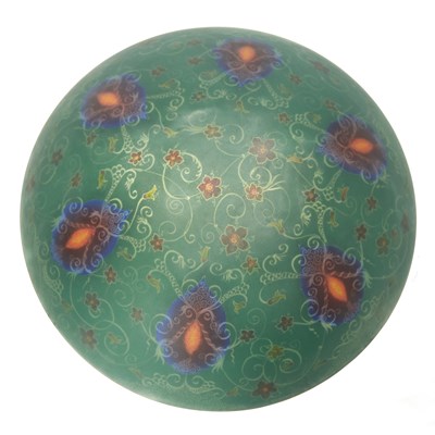 Lot 112 - Ulla Darni Reverse Painted Glass Chandelier