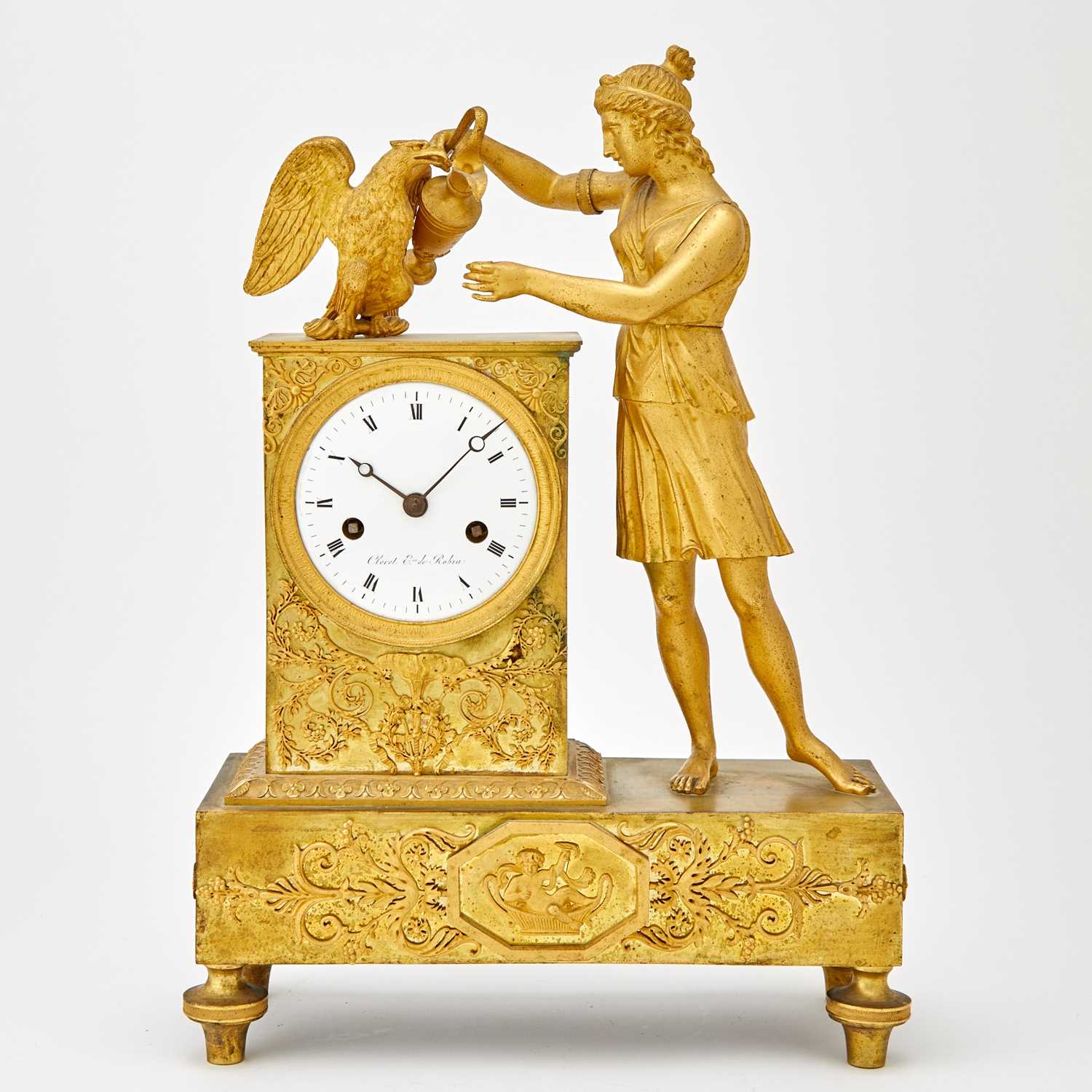 Lot 468 - Restauration Ormolu Figural Mantel Clock