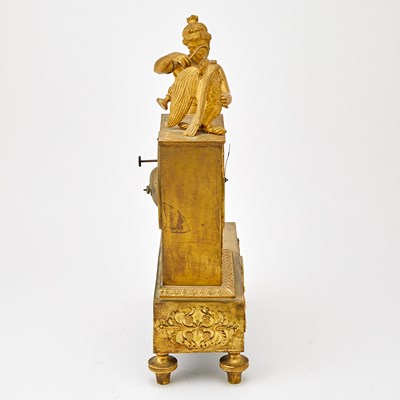 Lot 468 - Restauration Ormolu Figural Mantel Clock