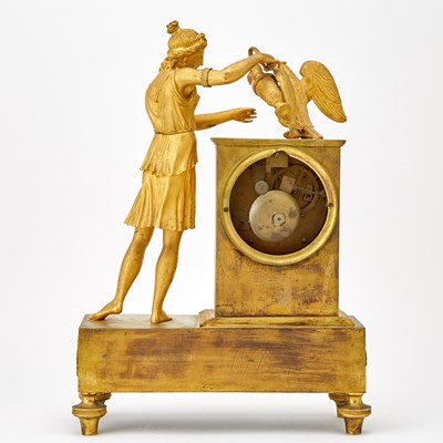 Lot 468 - Restauration Ormolu Figural Mantel Clock