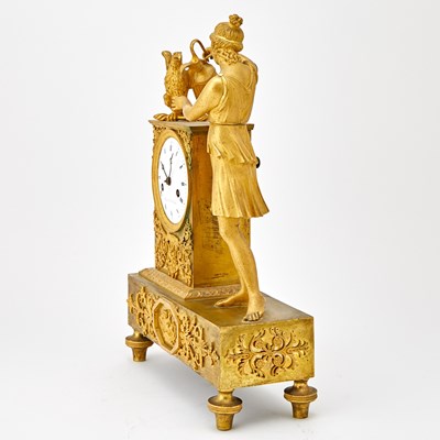 Lot 468 - Restauration Ormolu Figural Mantel Clock