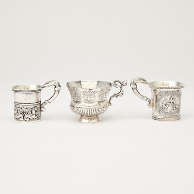 Lot 529 - Group of Three Russian Silver Charkas