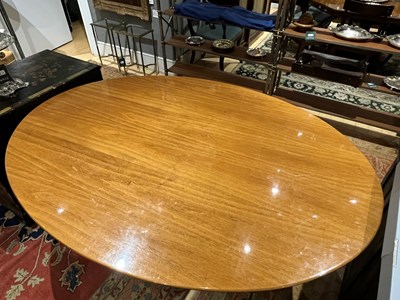 Lot 173 - French Walnut and Brass Dining Table