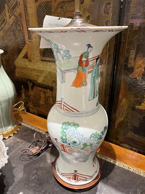 Lot 101 - Chinese Doucai Porcelain Yen Yen Vase