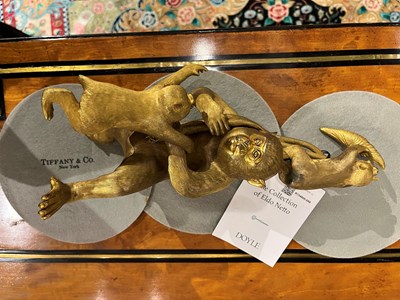 Lot 98 - Japanese Gilt-Bronze Monkey Figural Group