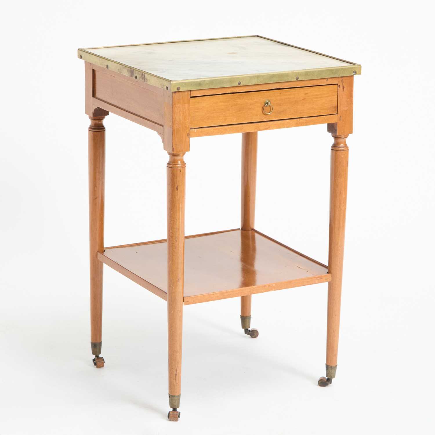 Lot 176 - Empire Brass-Mounted Fruitwood Writing Table