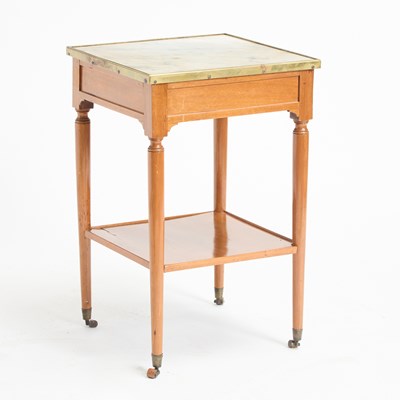 Lot 176 - Empire Brass-Mounted Fruitwood Writing Table