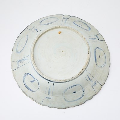 Lot 93 - Two Blue and White 'Kraak' Porcelain Chargers