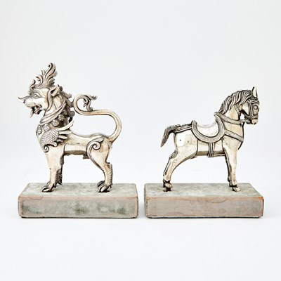 Lot 96 - Two Indian Silver Figures