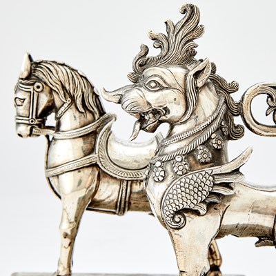 Lot 96 - Two Indian Silver Figures