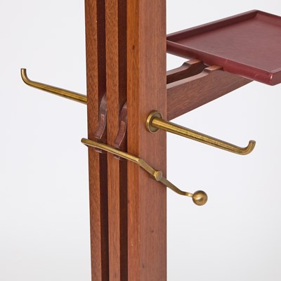 Lot 175 - Hermès Brass, Leather and Mahogany Valet