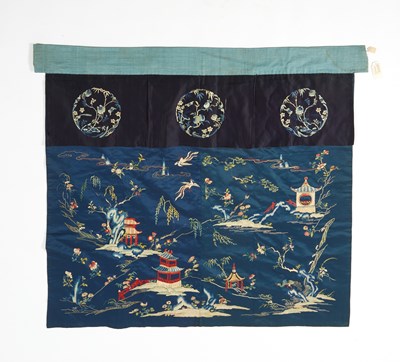 Lot 504 - A Chinese Silk Embroidered Altar Frontal