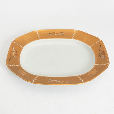 Lot 39 - Lynn Chase Porcelain Golden Cheetah Pattern Platter