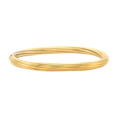 Lot 2140 - Gold Bangle Bracelet