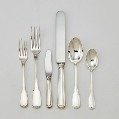 Lot 105 - Italian Sterling Silver Flatware Service