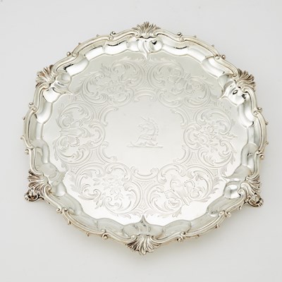 Lot 104 - Victorian Sterling Silver Salver