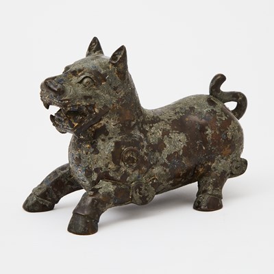 Lot 91 - A Chinese Bronze Beast