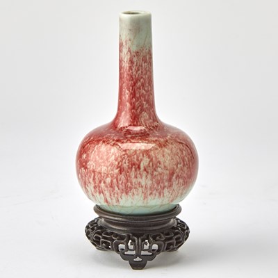 Lot 592 - A Chinese Flambe Glazed Porcelain Vase