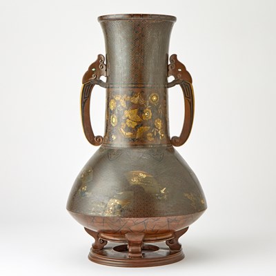 Lot 765 - A Japanese Bronze Vase