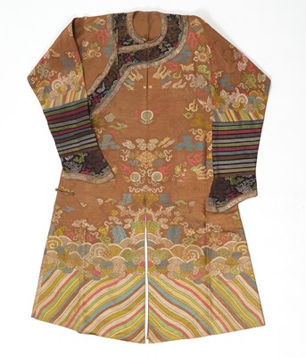 Lot 547 - A Chinese Silk Embroidered Robe