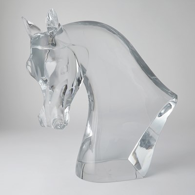 Lot 250 - Lalique Glass "Tete de Cheval"