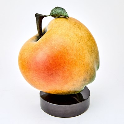 Lot 482 - Luis Montoya and Leslie Ortiz Cold-Painted Bronze Golden Apple