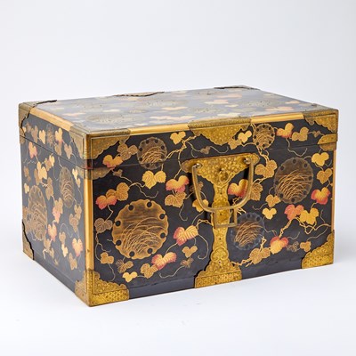 Lot 768 - A Japanese Lacquer Kobako Traveling Chest