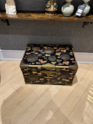 Lot 768 - A Japanese Lacquer Kobako Traveling Chest